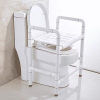 Dikalan 6W003 Санитарное приспособление для туалета с откидным верхом | Стул для унитаза (белый)