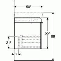 GEBERIT Citterio 500.567.JJ.1 Тумба под раковину 1334*504 мм