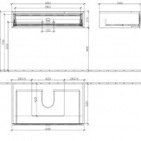 Тумба под раковину A62410DJ VILLEROY BOCH LA BELLE