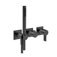 Gessi Inverso Rigato 73536.299 Смеситель для ванны - внешняя часть (чёрный матовый)