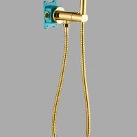 ALMAes AGATA AL-877-08 Гигиенический душ в комплекте со прогрессивным смесителем золото
