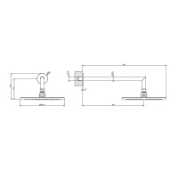 Gessi INGRANAGGIO 63348.707 Верхний душ Ø 250 мм (чёрный хром шлифованный)