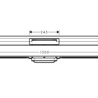 Hansgrohe RainDrain Flex 56054800 Трап для душа 1200 мм - внешняя часть (нержавеющая сталь шлифованная)