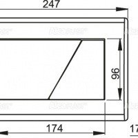 AlcaPlast M170 Накладная панель смыва для унитаза (белый глянцевый)