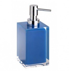 Bemeta Vista 120109016-102 Дозатор для жидкого мыла (хром | синий)