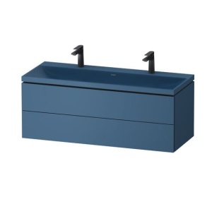 Duravit Vitrium VT6954OHBHB0000 Тумба с двойной раковиной подвесная 120*48 см (синий матовый)