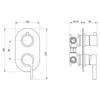 Webert DoReMi DR860101560 Смеситель для ванны (чёрный матовый)