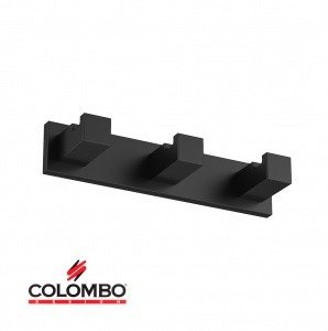 Colombo Design Look LC37.NM - Крючок для халатов | тройной (черный - матовый)
