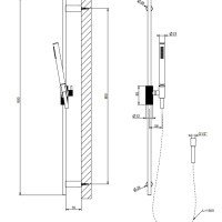 Gessi Inverso Rigato 63584.031 Душевой гарнитур (хром)