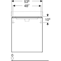 GEBERIT Smyle Square 500.365.JK.1 Тумба под раковину 550*440 мм