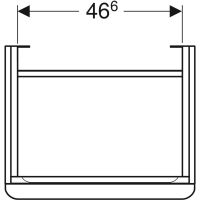 GEBERIT Smyle Square 500.365.JK.1 Тумба под раковину 550*440 мм