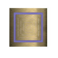 Jaquar Maze OHS-ABR-1679 Верхний душ с подсветкой 450*450 мм (античная бронза)