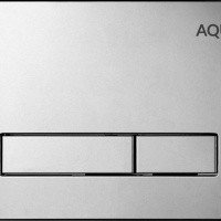 AQUAme AQM4103S Накладная панель смыва для унитаза (хром сатин)