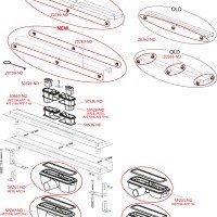 AlcaPlast Professional Low APZ1106-650 Душевой трап 650 мм - для цельной решётки и для основы под кладку плитки