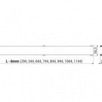 AlcaPlast GL1200-1050 Дизайн-решётка для душевого трапа 1050 мм (белое стекло)