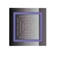 Jaquar Maze OHS-BCH-1679 Верхний душ с подсветкой 450*450 мм (чёрный хром)