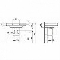 Laufen LB3 8.1968.1.000.000.1 Полупьедестал под раковину