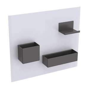 Geberit Acanto 500.649.01.2 Магнитная доска с многофункциональными ящиками (белый | тёмно-серый)