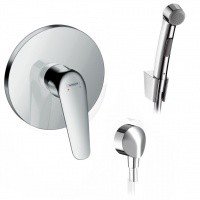 Гигиенический душ Hansgrohe Novus 7106832129, встраиваемый комплект со смесителем скрытого монтажа, купить недорого со скидкой в магазине сантехники Santehmag.ru
Комплектация: 32129000, 27454000, 71068000