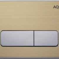 AQUAme AQM4105G Накладная панель смыва для унитаза (золото)