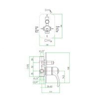 Webert Aurora AU860101010 Смеситель для ванны (золото)