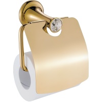 CeramaLux Valencia 88507G Держатель туалетной бумаги, с кристаллом (золото)