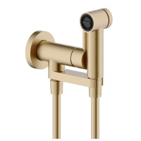 NOBILI AV00600CGP Гигиенический душ - комплект со смесителем (золото шлифованное)