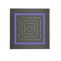 Jaquar Maze OHS-GRF-1679 Верхний душ с подсветкой 450*450 мм (графит)
