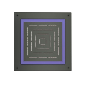 Jaquar Maze OHS-GRF-1679 Верхний душ с подсветкой 450*450 мм (графит)