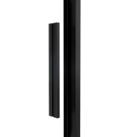 Vincea Slim Soft VSR-1SS8010CLB Душевой уголок 1000*800*2000 мм (профиль чёрный матовый | витраж прозрачное стекло)