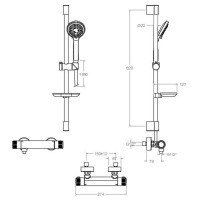 Ramon Soler TERMOTECH 969402BT Термостатический смеситель для душа (хром)