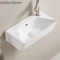 CeramaLux N 78578L Раковина подвесная 40*22 см (белый)