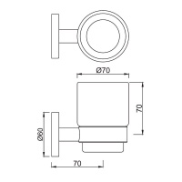 Jaquar Continental ACN-ABR-1141N Стакан для зубных щёток подвесной (античная бронза)