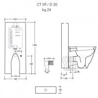 Бачок для унитаза CT09/D20 Simas