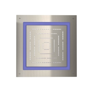 Jaquar Maze OHS-SSF-1679 Верхний душ с подсветкой 450*450 мм (нержавеющая сталь матовая)