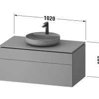 Duravit Vitrium VT48810HCHC0000 Тумба под раковину подвесная 102*55 см (матовая корица)