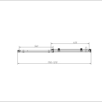 Vincea Como-N VSR-4CN9012CL Душевой уголок 1200*900*1950 мм (профиль хром | витраж прозрачное стекло)