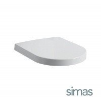 SIMAS E-Line EL004BICR - Сиденье с крышкой для унитаза | Soft Close (белый | хром)