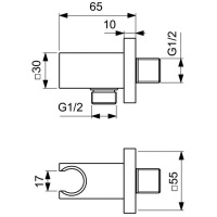 Ideal Standard Ceraplan BD195AA Душевая система - комплект со смесителем (хром)