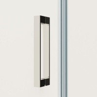 Vincea Extra VDP-1E9010CLGM Душевая дверь 900/1000*2000 мм (профиль вороненая сталь | витраж прозрачное стекло)