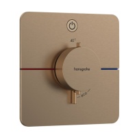 Hansgrohe ShowerSelect Comfort Q 15581140 Термостатический смеситель для душа - внешняя часть (бронза шлифованная)
