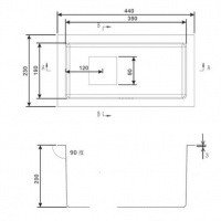 ZORG Inox SZR-2344 BRONZE Мойка для кухни 440*230 мм