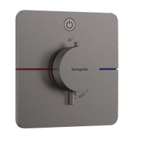 Hansgrohe ShowerSelect Comfort Q 15581340 Термостатический смеситель для душа - внешняя часть (чёрный хром шлифованный)