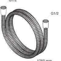Damixa 760400264 Шланг для душа 1750 мм (хром)