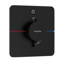 Hansgrohe ShowerSelect Comfort Q 15581670 Термостатический смеситель для душа - внешняя часть (чёрный матовый)