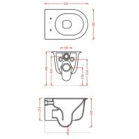 ArtCeram Chic CHV001 17 00 Унитаз подвесной, безободковый