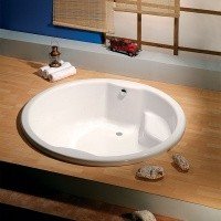 Акриловая ванна ALPEN Royal Round 172 73211, гарантия 10 лет, круглая форма, объём 580 литров, цвет - euro white (европейский белый)