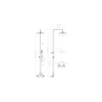 Ramon Soler KUATRO 4754RK250 Душевая система - комплект с термостатическим смесителем (хром)