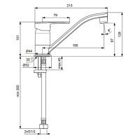 Vidima Logik BA282AA Смеситель для кухни (хром)