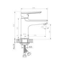 ESKO Lagos LG26GM Смеситель для раковины (чёрный хром)